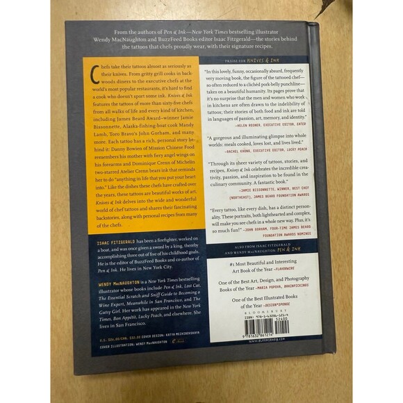 Knives and Ink Chef’s & The Stories Behind Their Tattoos (and recipes) Book HC - Picture 2 of 7